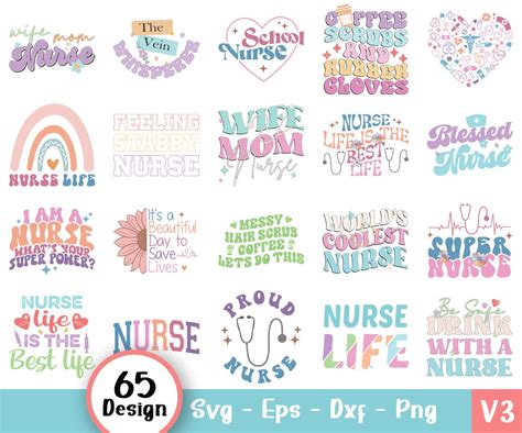 Nurse Svg Bundle Medical Svg Stethoscope Svg Nursing Svg Caduceus