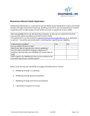 Fillable Online Mental Health Community Support Services Evaluation