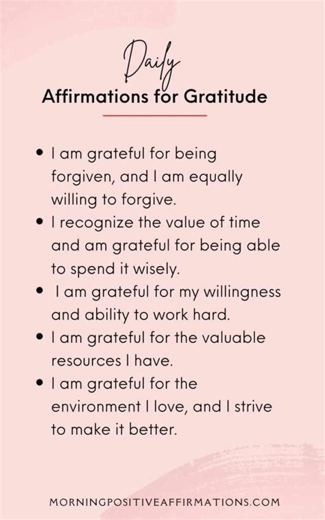 50 Daily Gratitude Affirmations To Feel Calm Happy And Centred