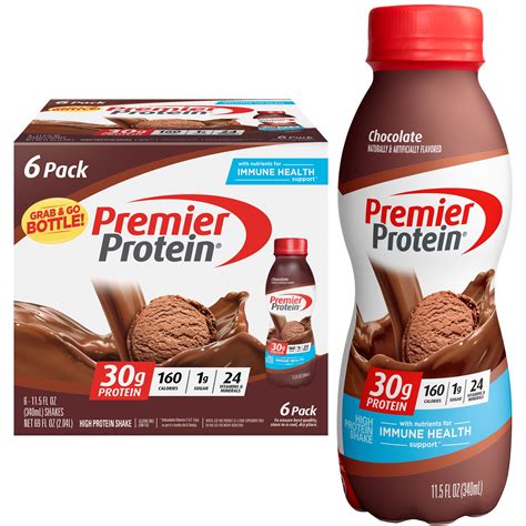 Premier Protein Shake Chocolate 30g Protein 115 Fl Oz 6 Ct