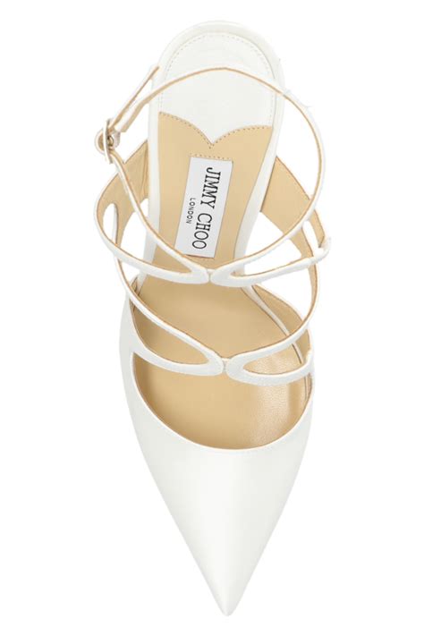 White Azia Satin Pumps Jimmy Choo Vitkac Gb