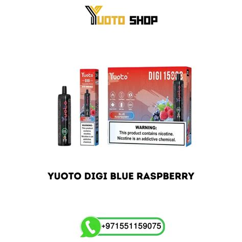 Yuoto Digi Blue Raspberry 100 Authentic Disposable Vape