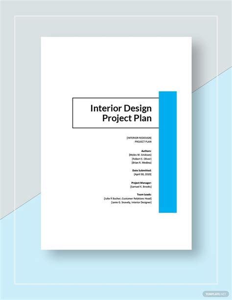 Interior Design Project Plan Template | Brokeasshome.com