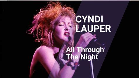 Cyndi Lauper All Through The Night Official Video Cyndi Lauper