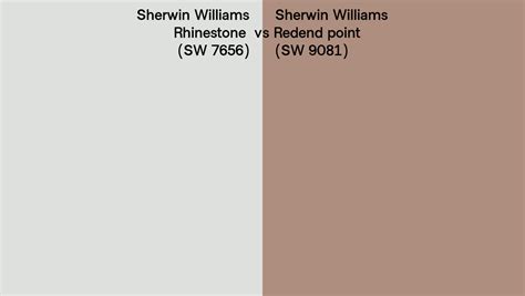 Sherwin Williams Rhinestone Vs Redend Point Side By Side Comparison