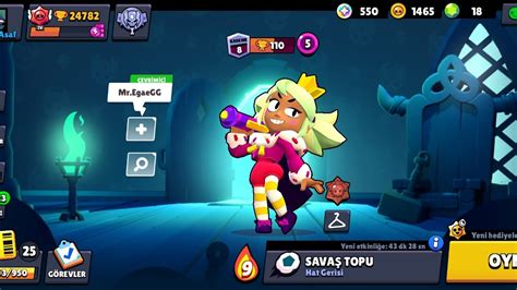 MANDY KARAKTERİNİ 100 KUPA YAPIYORUM BRAWL STARS YouTube