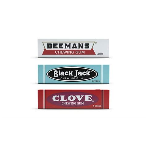 Nostalgia Classic Chewing Gum 3 Pack Bundle - 1 Pack of Each Flavor ...