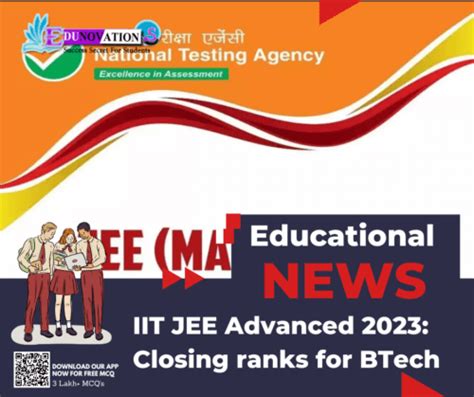 IIT JEE Advanced 2023: Closing ranks for BTech - Edunovations