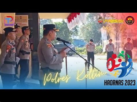 Polres Kolaka Timur Gelar Upacara Peringatan Hari Olahraga Nasional