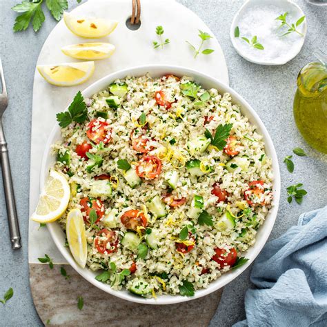 Cauliflower Rice Tabbouleh Lenard S