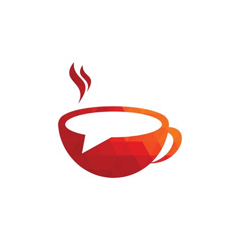 Coffee Chat Vector Logo Design Coffee Talk Forum Logo Design Template 13222517 Vector Art At