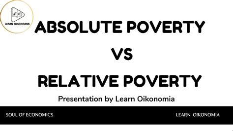 ABSOLUTE POVERTY VS RELATIVE POVERTY DEVELOPMENT ECONOMICS LEARN