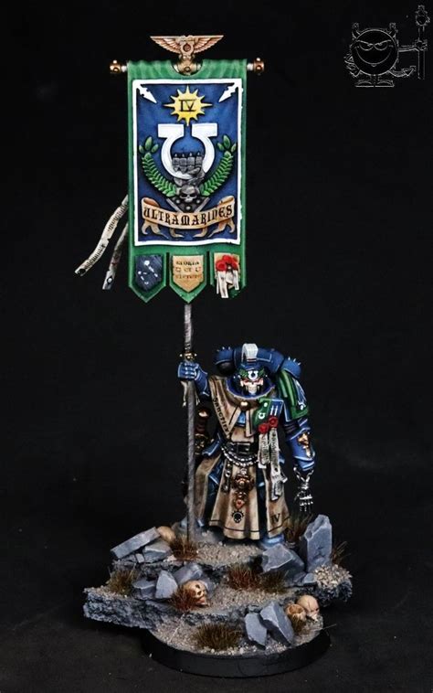 Warhammer 40k Space Mariners Ultramarines 4th Banner Bearer In