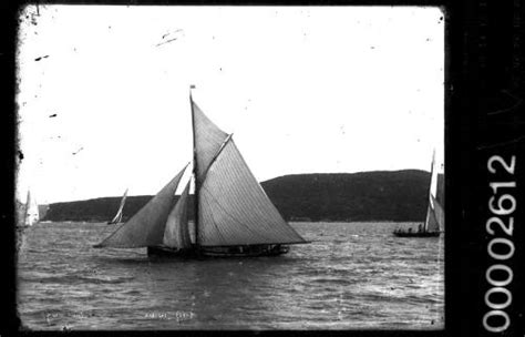 Portside View Of Assegai Sailing On Sydney Harbour Works A Museum