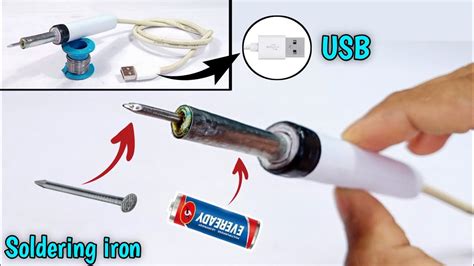 How To Make Soldering Iron With Iron Nail Make Easy At Home Youtube