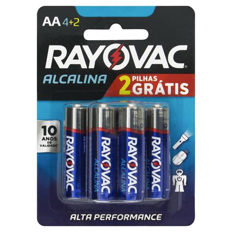 Pilha Alcalina Aa Rayovac Unidades V Gr Tis Pilhas Tio Jo O Lj