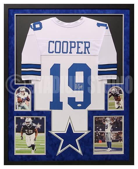 Amari Cooper Autographed Framed Cowboys White Jersey The Stadium Studio