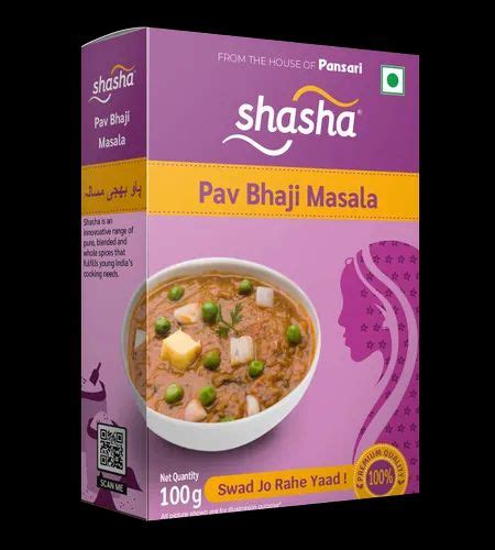 G Shasha Pav Bhaji Masala Packaging Type Box At Rs Gram In Delhi