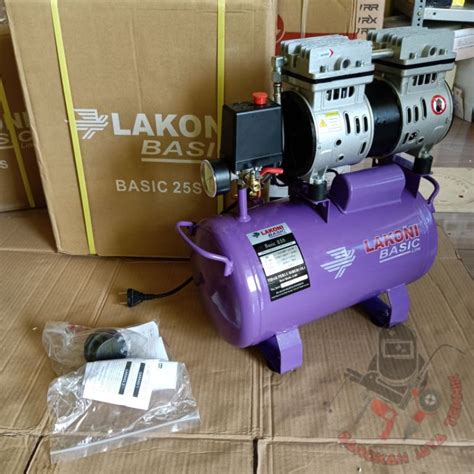 Jual Mesin Kompresor Angin Silent Oilles 550watt 24 L Lakoni Basic 25S