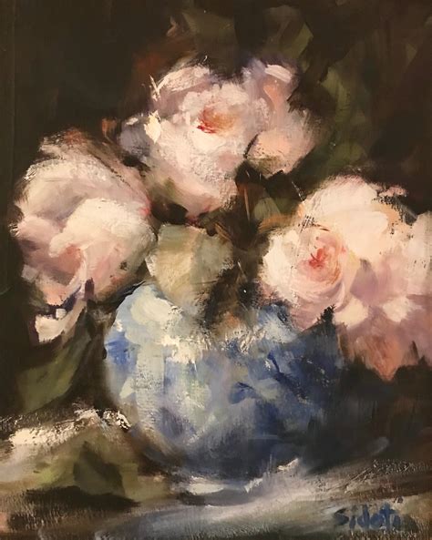 Opening Blooms And Blue Vase Coso Copley Society Of Art