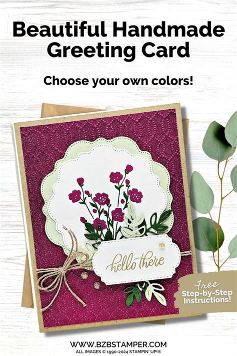 Handmade Card Using Softly Sophisticated Stamp Set Barb Brimhall The