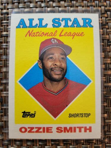 Vintage Topps All Star National League Ozzie Smith No