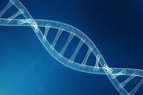 Molécula de adn digital estructura concepto genoma humano de código