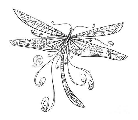 Intricate Dragonfly Coloring Pages Coloring Pages