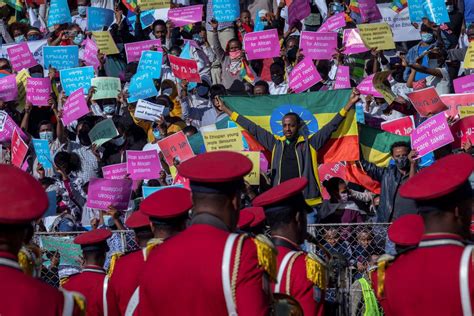 Ethiopians Protest Us Sanctions Over Brutal Tigray War