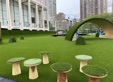 Lincoln Center Artificial Grass Project Synlawn Ny