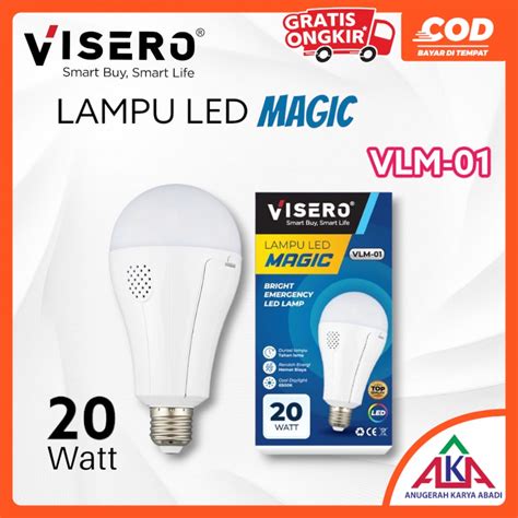 Jual Bohlam Lampu Led Visero Magic Vlm Emergency Baterai W