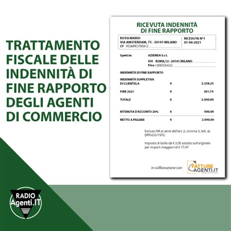 Indennit Mancato Preavviso Radio Agenti It