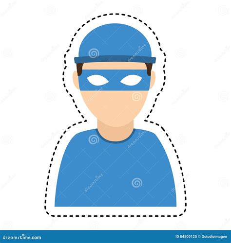 Hacker Avatar Character Isolated Icon Stock Illustration - Illustration of criminal, anonymous ...