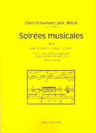 Schumann Wieck Clara Soirees Musicales Op Glasbila In Oprema Lastra