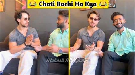 Choti Bachi Ho Kya Original Mimicry Guy With Tiger Shroff Bacchi