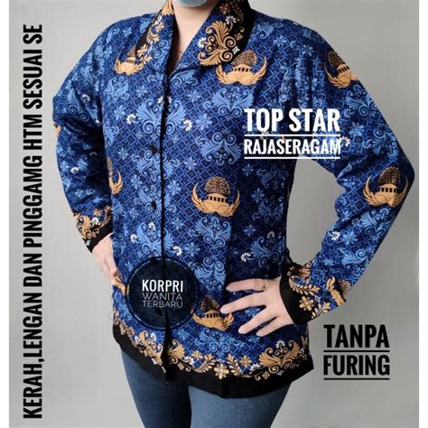 Jual Baju Seragam Wanita Batik Korpri Terbaru Pgri Kopri Dinas Pns