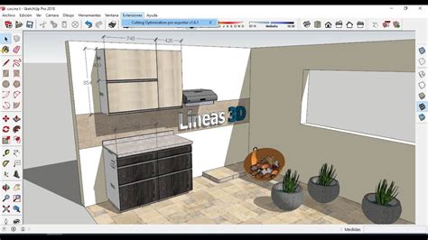 DESPIECE MUEBLES MELAMINA SKETCHUP LINEAS 3D YouTube