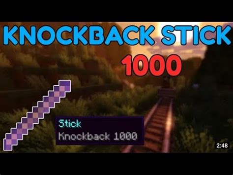 Minecraft Bedrock How To Get A Knockback 1000 Stick Bedrock Command