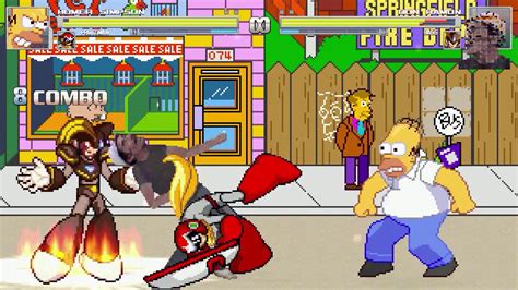 An Mugen Request Homer Simpson Protoman Vs Don Ramon Bass