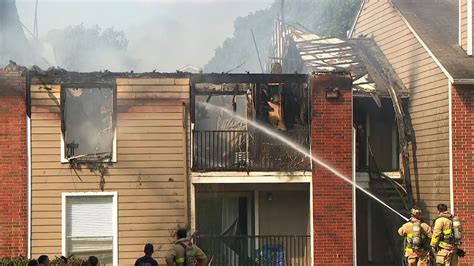 Balcony Fire Destroys Apartment Building On Northwest Side