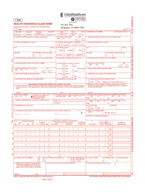 Cms Claim 2005 2025 Form Fill Out And Sign Printable Pdf Template