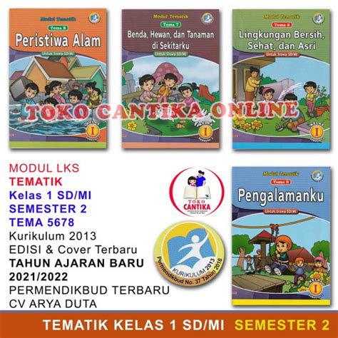 Jual Sepaket Lks Kelas Sd Mi Semester Tema Buku Lks Modul