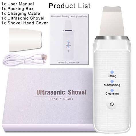 Ultrasonic Skin Scrubber Acne Blackhead Removal Fa Grandado