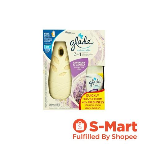 Glade Automatic Spray Starter Kit Lavender Vanilla Air Freshener 175g