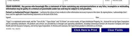 Cigna Vision Claim Form ≡ Fill Out Printable Pdf Forms Online