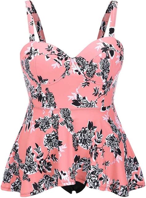 LQQSTORE Bikini Damen Push Up Bikinis Große Größen Bikini Für Mollige Frauen Plus Size
