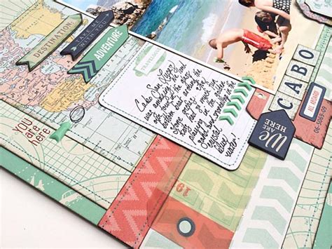 My Mind's Eye Blog: Travel Themed Scrapbook Layout