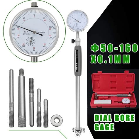 Dial Indicators Tools 001mm Accurate Dial Bore Gauge Indicator 50 160mm Engine Cylinder