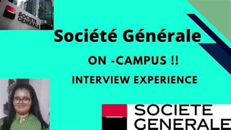 Societe Generale Interview Experience On Campus Vit Cse