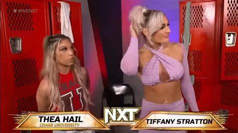 Thea Hail Y Tiffany Stratton Se Pelean En Backstage Wwe Nxt